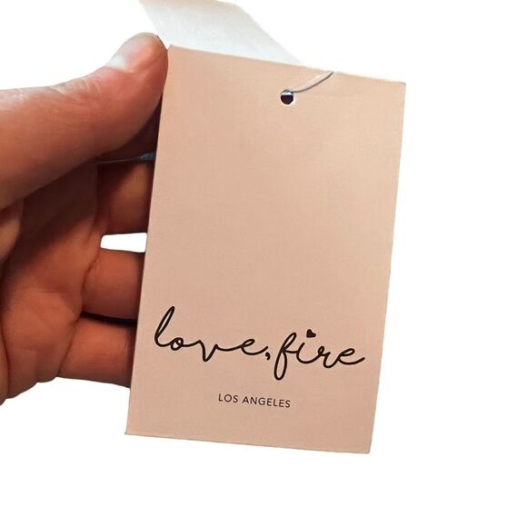 NWT! Love Fire light blue cropped long sleeve shirt - Picture 5 of 12